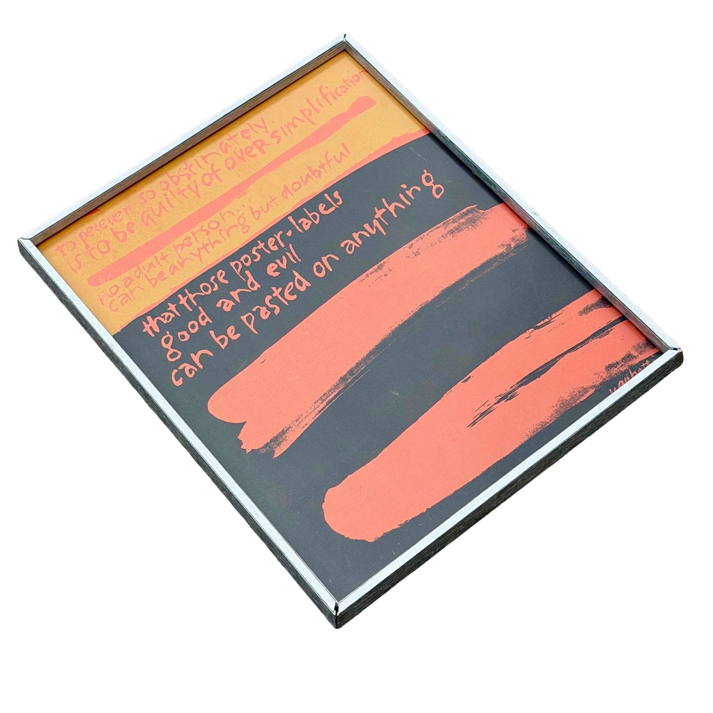 Sister Mary Corita Kent Screen Print From Words of Ugo Betti portfolio 1965