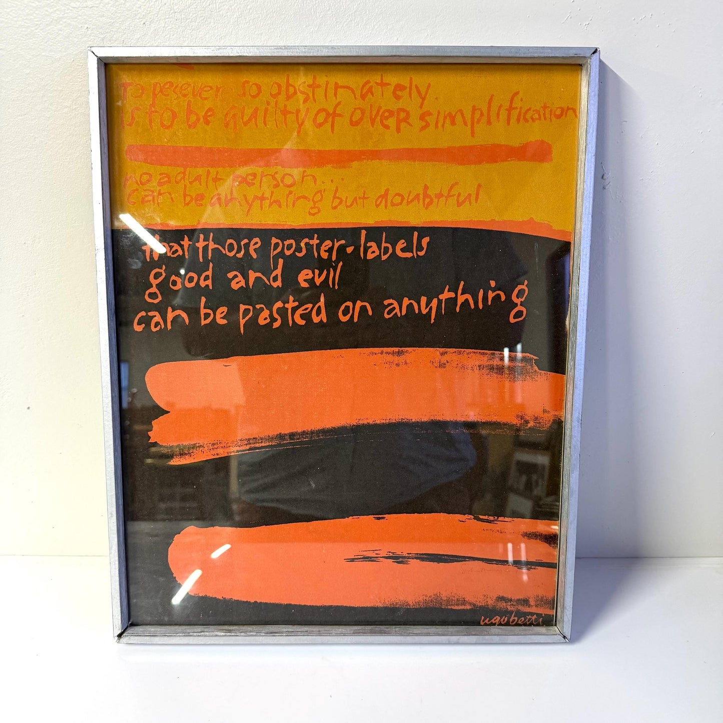 Sister Mary Corita Kent Screen Print From Words of Ugo Betti portfolio 1965