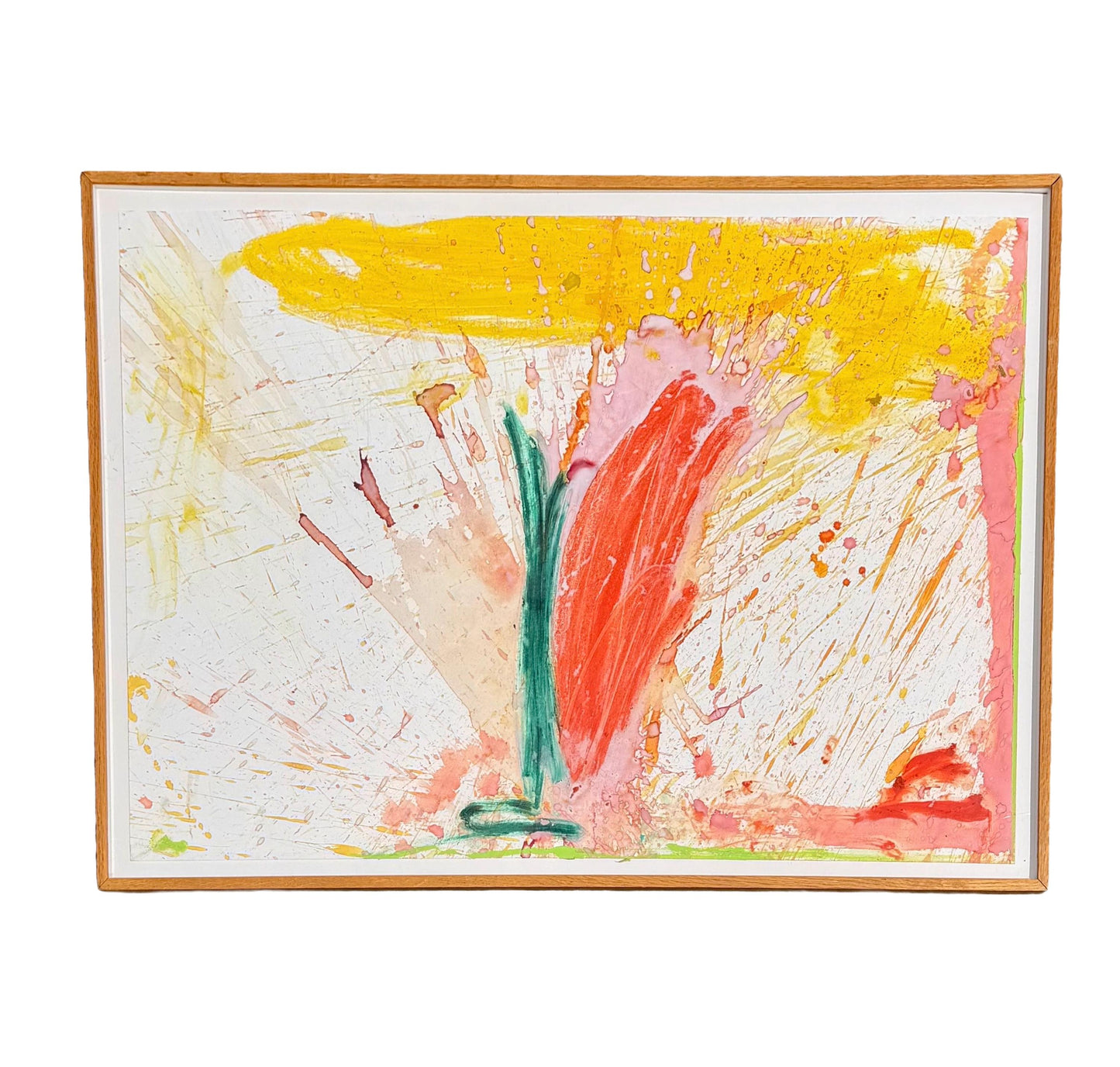 Original Micheal Tracy Abstract Painting Titled In The August Garden X 1984