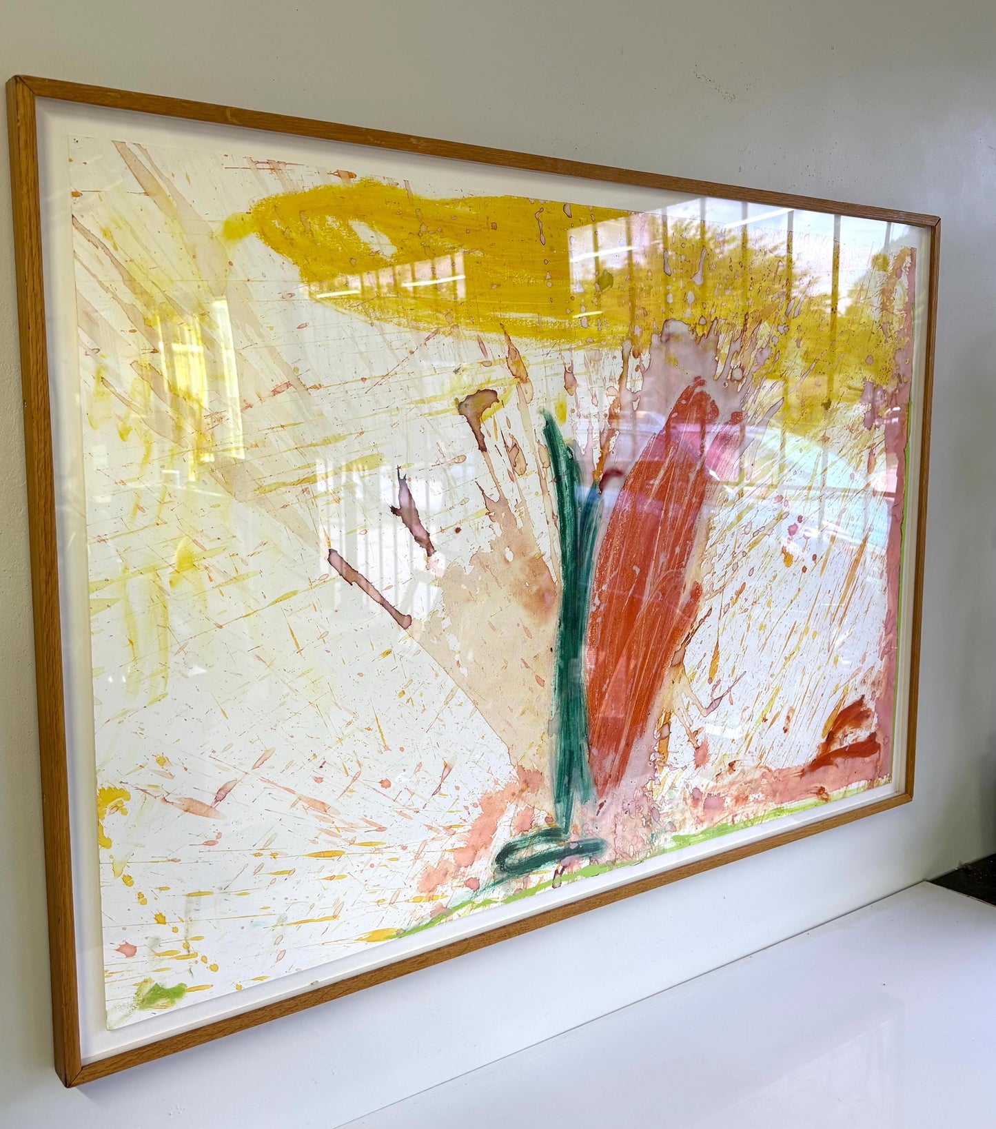 Original Micheal Tracy Abstract Painting Titled In The August Garden X 1984