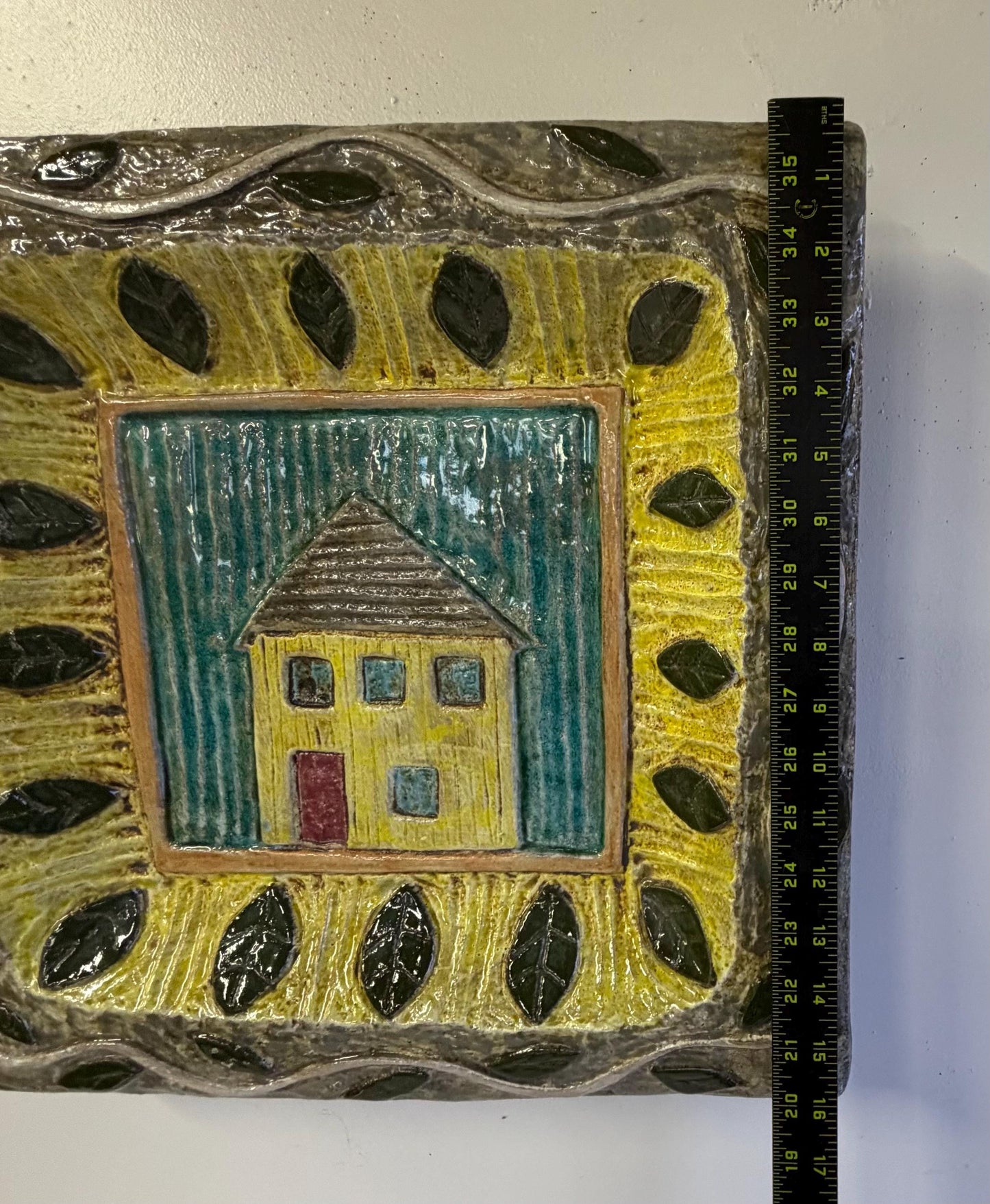 Original John A. Taylor Studio Pottery Wall Art Sculpture Signed JAT