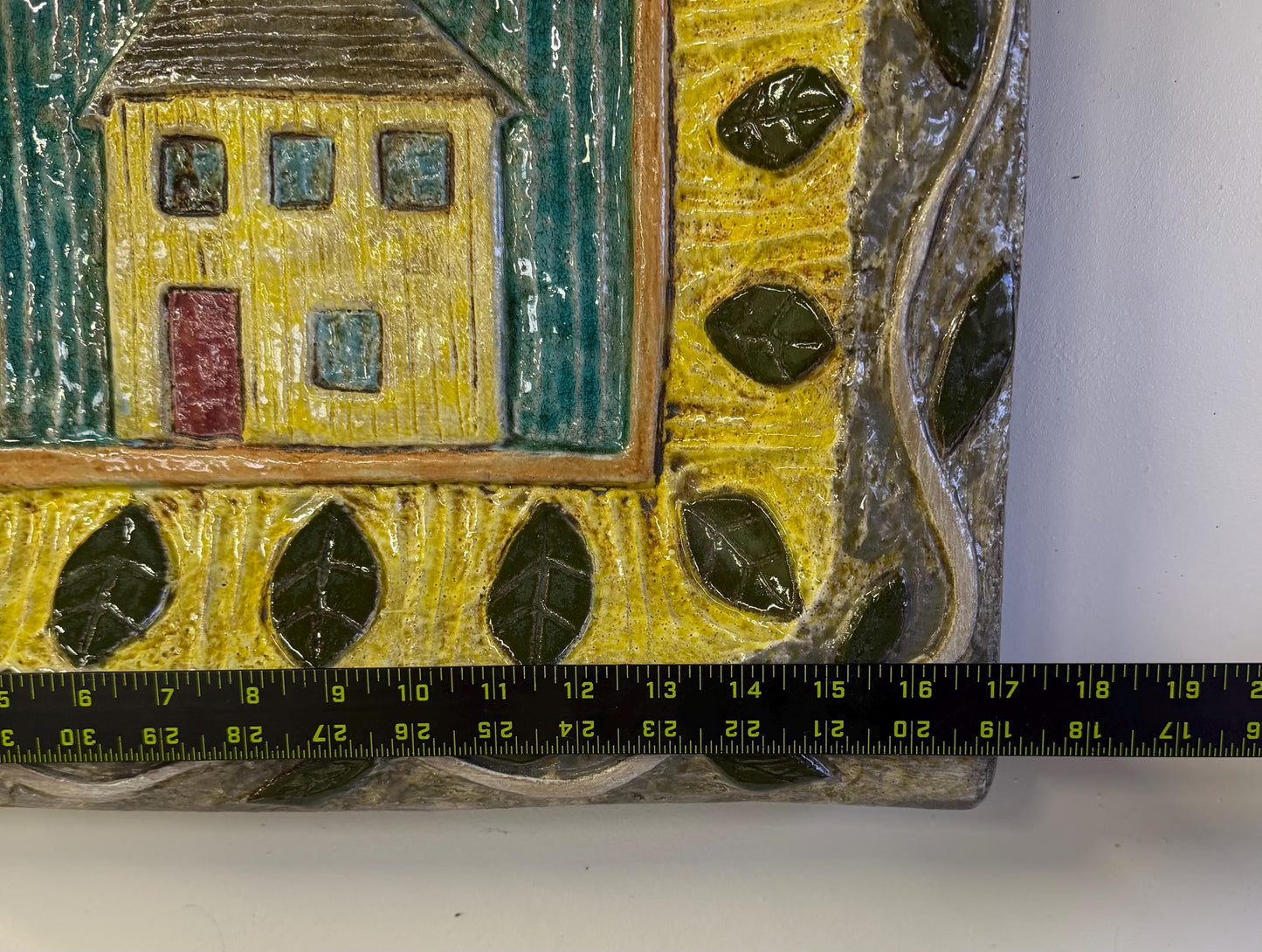 Original John A. Taylor Studio Pottery Wall Art Sculpture Signed JAT