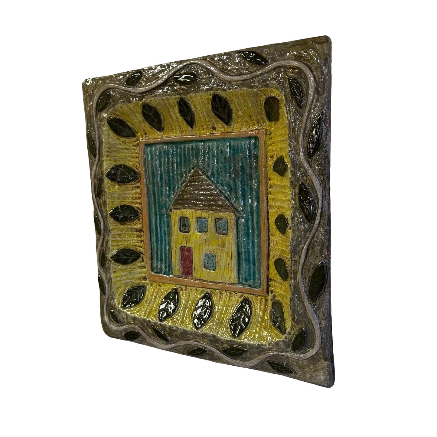 Original John A. Taylor Studio Pottery Wall Art Sculpture Signed JAT