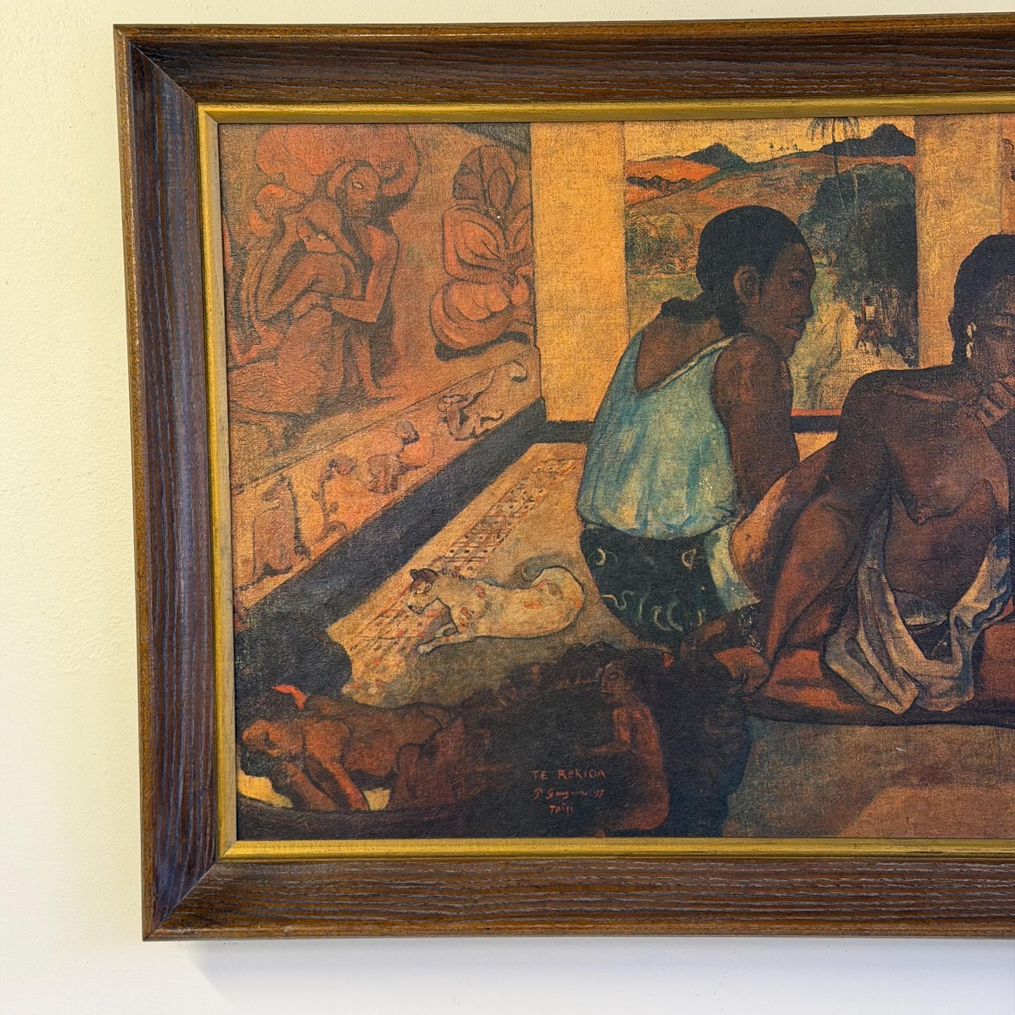 Vintage Mid Century Te Rerioa 1897 Giclee Print by Paul Gauguin