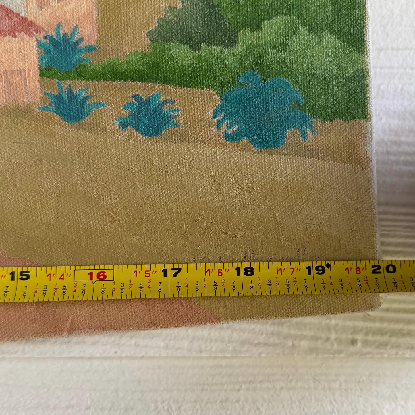 Vintage Original Mid Century Southwest Landscape Painting Signed Ruby Maxwell