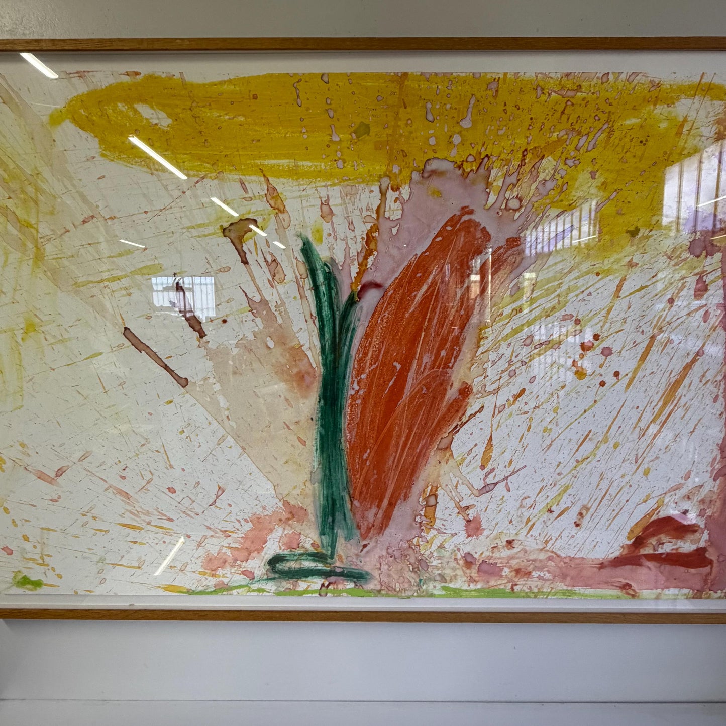 Original Micheal Tracy Abstract Painting Titled In The August Garden X 1984