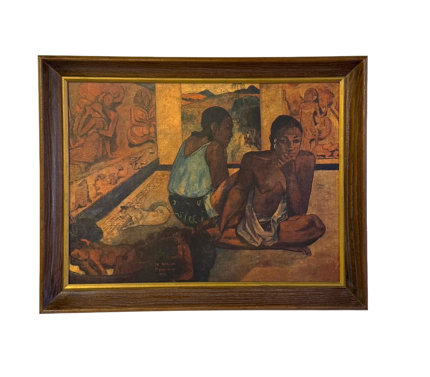 Vintage Mid Century Te Rerioa 1897 Giclee Print by Paul Gauguin