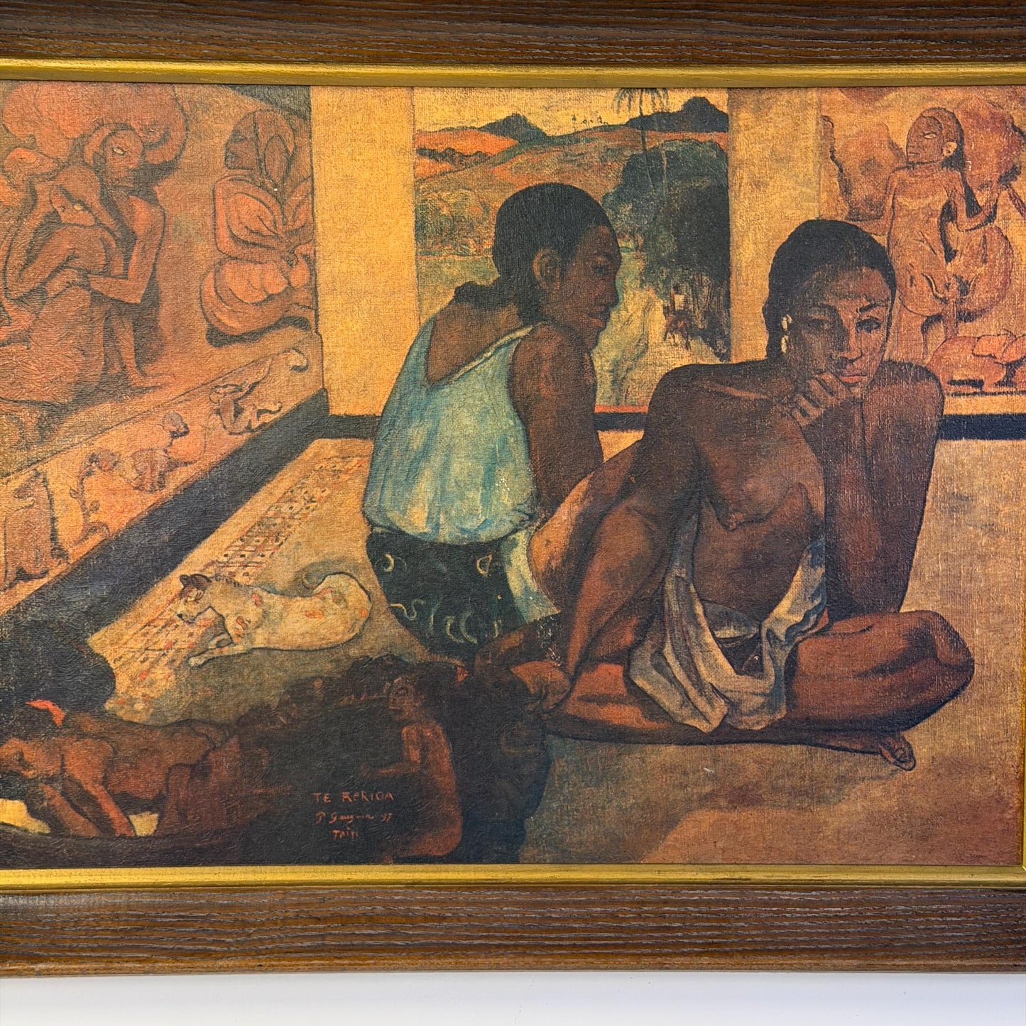 Vintage Mid Century Te Rerioa 1897 Giclee Print by Paul Gauguin