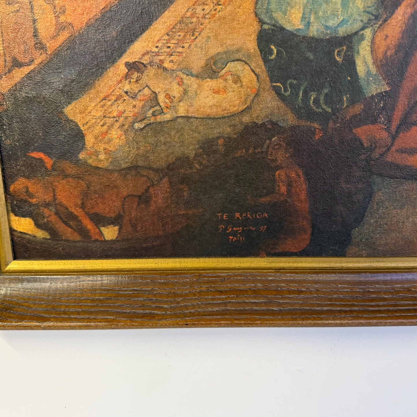 Vintage Mid Century Te Rerioa 1897 Giclee Print by Paul Gauguin
